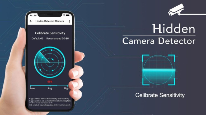 sử dụng app để phát hiện camera ẩn